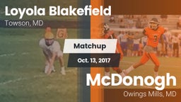 Matchup: Loyola Blakefield vs. McDonogh  2017