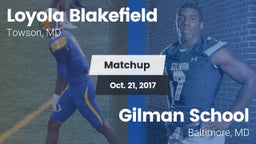 Matchup: Loyola Blakefield vs. Gilman School 2017