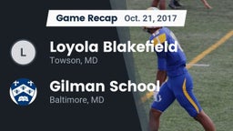 Recap: Loyola Blakefield  vs. Gilman School 2017
