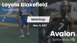 Matchup: Loyola Blakefield vs. Avalon  2017