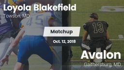 Matchup: Loyola Blakefield vs. Avalon  2018