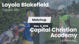 Matchup: Loyola Blakefield vs. Capital Christian Academy 2018