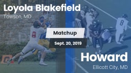 Matchup: Loyola Blakefield vs. Howard  2019