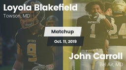 Matchup: Loyola Blakefield vs. John Carroll  2019