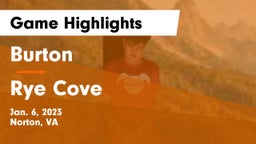 Burton  vs Rye Cove  Game Highlights - Jan. 6, 2023