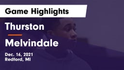 Thurston  vs Melvindale Game Highlights - Dec. 16, 2021