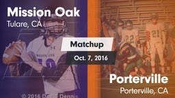 Matchup: Mission Oak High vs. Porterville  2016