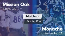 Matchup: Mission Oak High vs. Monache  2016