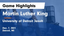 Martin Luther King  vs University of Detroit Jesuit  Game Highlights - Dec. 7, 2021