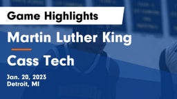 Martin Luther King  vs Cass Tech  Game Highlights - Jan. 20, 2023