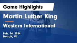 Martin Luther King  vs Western International  Game Highlights - Feb. 26, 2024