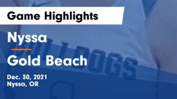 Nyssa  vs Gold Beach  Game Highlights - Dec. 30, 2021