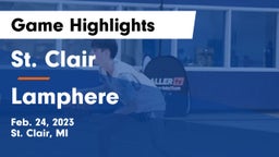 St. Clair  vs Lamphere  Game Highlights - Feb. 24, 2023