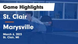 St. Clair  vs Marysville  Game Highlights - March 6, 2023