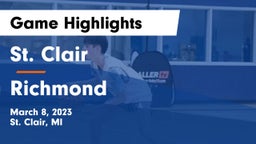 St. Clair  vs Richmond  Game Highlights - March 8, 2023