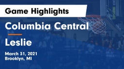 Columbia Central  vs Leslie  Game Highlights - March 31, 2021