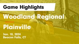 Woodland Regional vs Plainville  Game Highlights - Jan. 10, 2024