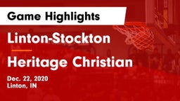 Linton-Stockton  vs Heritage Christian  Game Highlights - Dec. 22, 2020