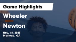Wheeler  vs Newton  Game Highlights - Nov. 18, 2023