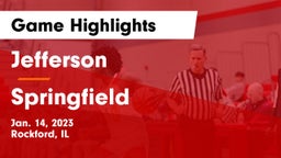 Jefferson  vs Springfield  Game Highlights - Jan. 14, 2023