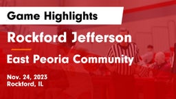 Rockford Jefferson  vs East Peoria Community  Game Highlights - Nov. 24, 2023