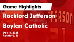 Rockford Jefferson  vs Boylan Catholic  Game Highlights - Dec. 8, 2023