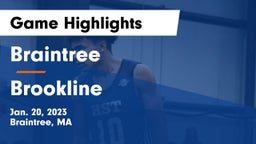 Braintree  vs Brookline  Game Highlights - Jan. 20, 2023