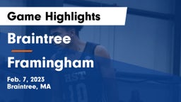 Braintree  vs Framingham  Game Highlights - Feb. 7, 2023