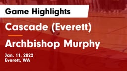 Cascade  (Everett) vs Archbishop Murphy  Game Highlights - Jan. 11, 2022
