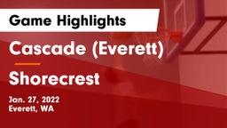Cascade  (Everett) vs Shorecrest  Game Highlights - Jan. 27, 2022