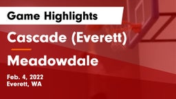 Cascade  (Everett) vs Meadowdale  Game Highlights - Feb. 4, 2022