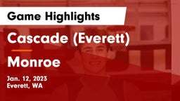 Cascade  (Everett) vs Monroe  Game Highlights - Jan. 12, 2023