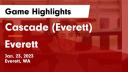 Cascade  (Everett) vs Everett  Game Highlights - Jan. 23, 2023