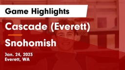 Cascade  (Everett) vs Snohomish  Game Highlights - Jan. 24, 2023