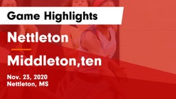Nettleton  vs Middleton,ten Game Highlights - Nov. 23, 2020