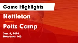 Nettleton  vs Potts Camp Game Highlights - Jan. 4, 2024