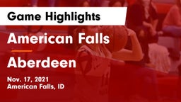 American Falls  vs Aberdeen  Game Highlights - Nov. 17, 2021