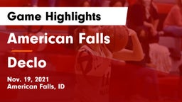 American Falls  vs Declo  Game Highlights - Nov. 19, 2021