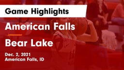 American Falls  vs Bear Lake  Game Highlights - Dec. 2, 2021