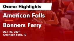 American Falls  vs Bonners Ferry  Game Highlights - Dec. 28, 2021