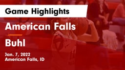 American Falls  vs Buhl  Game Highlights - Jan. 7, 2022