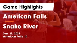 American Falls  vs Snake River  Game Highlights - Jan. 12, 2022