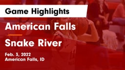 American Falls  vs Snake River  Game Highlights - Feb. 3, 2022