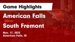 American Falls  vs South Fremont  Game Highlights - Nov. 17, 2023