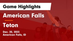 American Falls  vs Teton  Game Highlights - Dec. 20, 2023