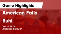 American Falls  vs Buhl  Game Highlights - Jan. 6, 2024