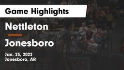 Nettleton  vs Jonesboro  Game Highlights - Jan. 25, 2022