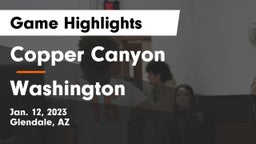 Copper Canyon  vs Washington  Game Highlights - Jan. 12, 2023