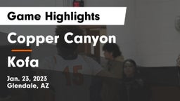 Copper Canyon  vs Kofa  Game Highlights - Jan. 23, 2023