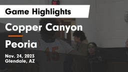 Copper Canyon  vs Peoria  Game Highlights - Nov. 24, 2023